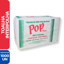 Papel Toalha Interfolha 20 X 20.5 Pop Paper P/ Mãos - 1000 Unidades