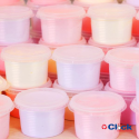 Tampa P/ Pote Descartável PS Transparente 200/250ML Copoplast - 50 Unidades