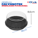 Embalagem p/ Bolos e Tortas Alta Preta - G35MA - 100 Unidades