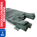 Sacola Reciclada Colorida 35 X 45 - 5KG