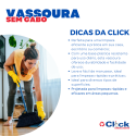 Vassoura Cecinyl Luxo Base SEM Cabo