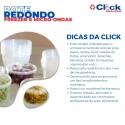 Pote Descartável Redondo Doce C/ Sobretampa 200ML - 24 Unidades