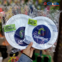 Prato Plástico Descartável 26cm Branco Raso - 10 Unidades