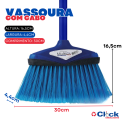 Vassoura Multiuso Pro Azul COM Cabo