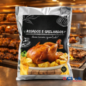 Embalagem Saco Térmico Hot Pack com Alça Assados e Grelhados Thermalpack ADS - 100 Unidades