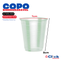Copo Plástico Descartável 180ml Biodegradavel Verde Transparente Copomais - 100 Unidades