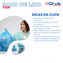 Rolo Saco Lixo Top Azul Picotado Resistente 30LTS 59x62 - 30 Sacos