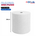 Rolo Pano Multiuso Limpeza Branco Nobre - 28cm X 240mts