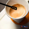 Pá Mexedor Grande Preto 11cm Café Drink Strawplast - 240 Unidades