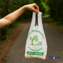 Sacola Plástica Biodegradável Impressa B5 36x50 Planeta Agradece 2KG - 600 Unidades