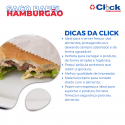 Saco Papel Mono Branco Liso Hamburgão 30g - 500 Unidades