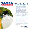 Tampa 38MM Lacre P/ Garrafa Pet Suco Caldo de Cana Preta Decoplast - 100 Unidades