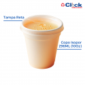 Tampa Reta C/ Furo P/ Copo 296ML 10OZ - 1000 Unidades