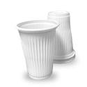 Copo PS Descartável 80ML Branco Copoplast Água Café - 3000 Unidades