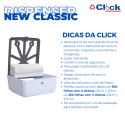 Dispenser Suporte Nobre New Classic Papel Toalha Interfolha Branco - 6 Unidades