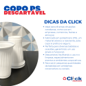 Copo PS Descartável 80ML Branco Copoplast Água Café - 100 Unidades