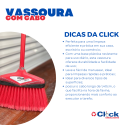 Vassoura Multiuso Pro Vermelho COM Cabo