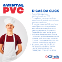 Avental PVC Branco Forro 1.20MT x 70CM Açougue Hospital