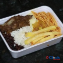 Bandeja Marmitex Rasa Isopor Retangular 750ML MO90-1 Meiwa - 100 Unidades