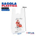 Sacola Plástica Impressa Papai Noel Natal 36 x 50 2KG - 450 Unidades