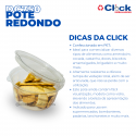 Pote Mini Flower Doces Amendoim Tampa Articulada 350ml DC750 - 200 Unidades