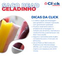 Saco Plástico PEAD (04X23) P/ Geladinho Sacolé Chupe Chupe - 1000 Unidades