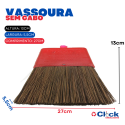 Vassoura Piaçava Capa C/ Plug Base SEM Cabo