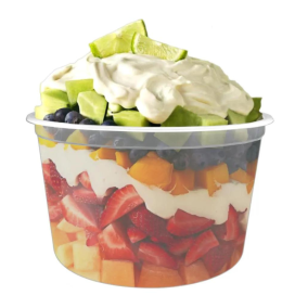 Pote Descartável Redondo Doce C/ Sobretampa 1000ML - 300 Unidades