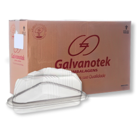 Embalagem p/ Fatias de Bolos e Tortas - G630 - 300 Unidades