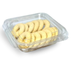 Embalagem Pote Retangular 250ml Doce Tampa Articulada C/ Lacre G730 - 100 Unidades