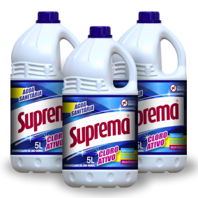 Água Sanitaria Suprema Galão 5LTS - 3 Unidades