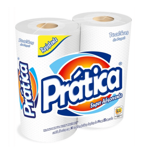 Papel Toalha Cozinha Pratica Multiuso - 2 Unidades