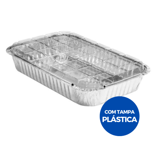 Marmita Bandeja Alumínio D5FS Retangular 1.15LTS P/ Assar - 50 Unidades