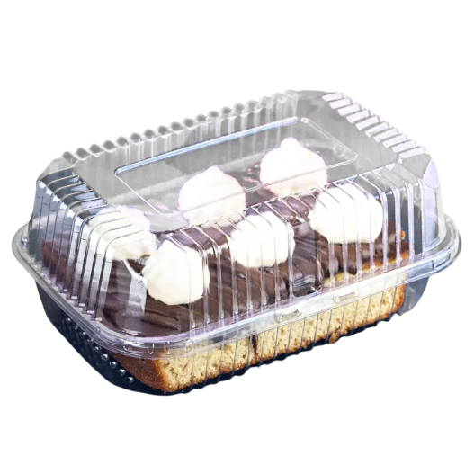 Embalagem Plástica Rocambole Alta Tampa Articulada Eco 20 Ecoplast - 100 Unidades