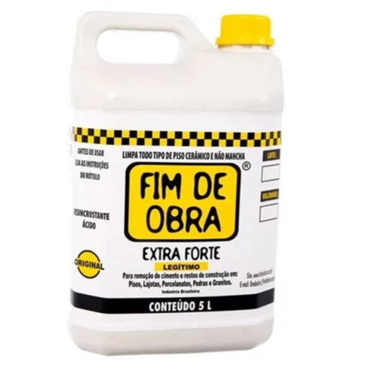 Limpeza Pesada Limpador Multiuso Extra Forte Fim de Obra - 5LT