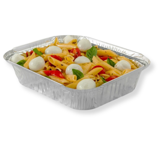 Marmita Bandeja Alumínio Retangular 1150ML P/ Assar - 100 Unidades