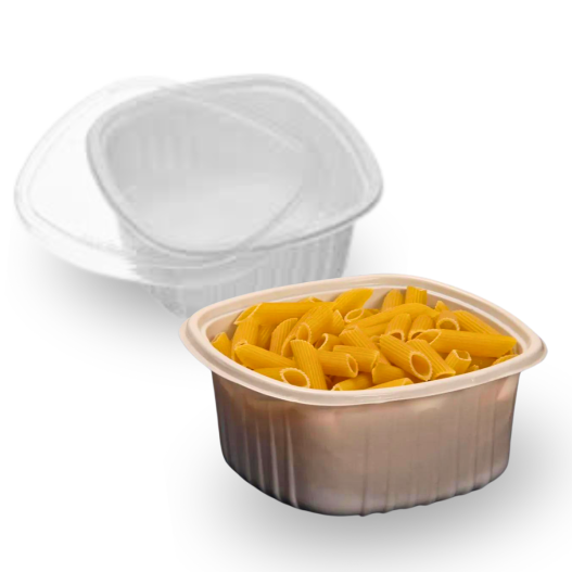 Pote Baixo PP C/ Tampa P/ Doces e Salgados 500ML G309 - 300 Unidades
