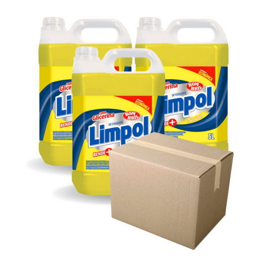Detergente Limpol Neutro 5LTS - 4 Unidades