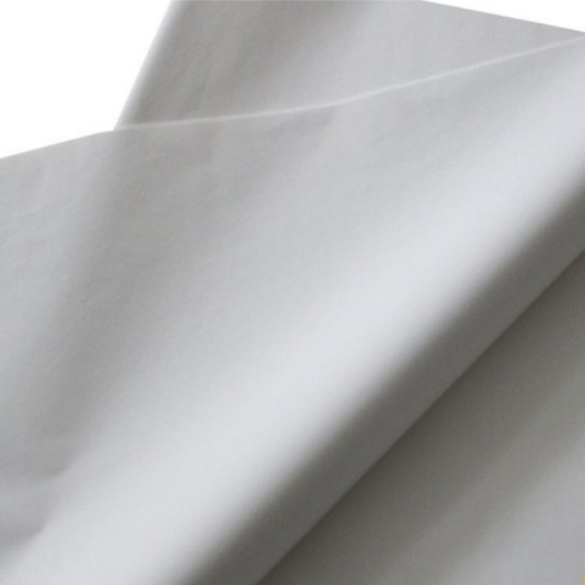 Papel Seda Branco Liso 25GRS P/ Embalar Bolos 50 X 70 - 400 Unidades