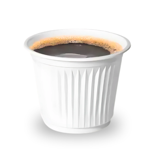 Copo PS Descartável 50ML Branco Copoplast Água Café - 100 Unidades