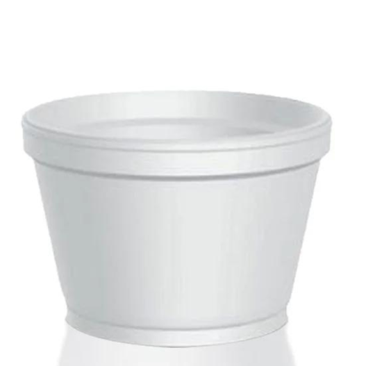 Pote Térmico Isopor EPS Baixo 480ml Sopa Açaí Caldo - 500 Unidades
