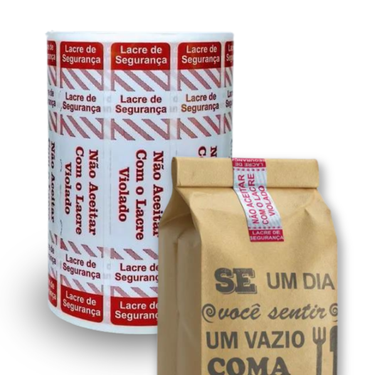 Etiqueta Adesivo Lacre Segurança C/ Picote Delivery - 1000UN