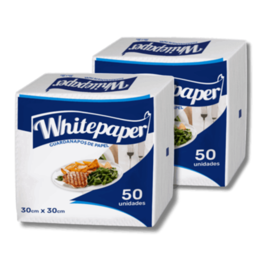 Guardanapo Folha Simples White Paper 30x30 - 3000 Folhas