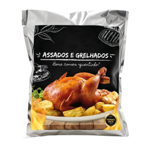 Embalagem Saco Térmico Hot Pack com Alça Assados e Grelhados Thermalpack ADS - 100 Unidades