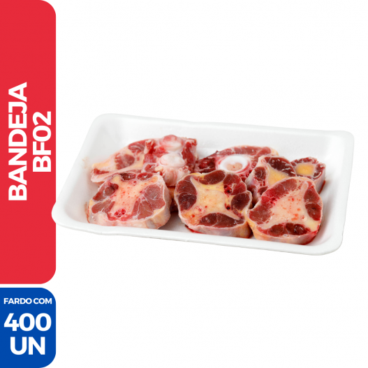 Bandeja Funda Branca BF02 - 4 Pacotes de 100 Unidades