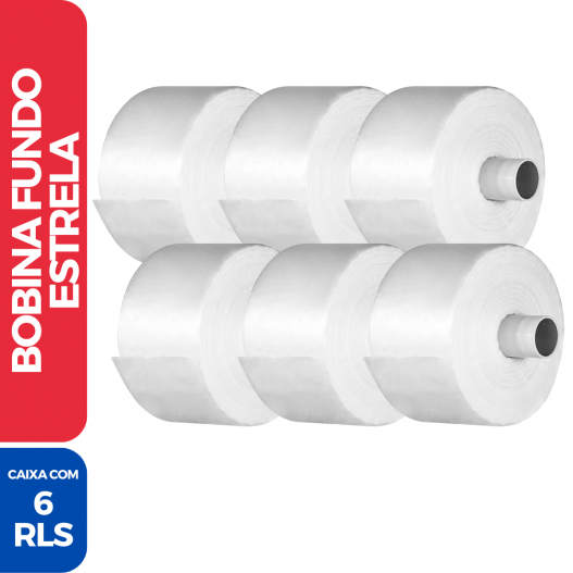 Bobina Fundo Estrela - G 37 X 55 - 6 Rolos C/ 430 Unidades