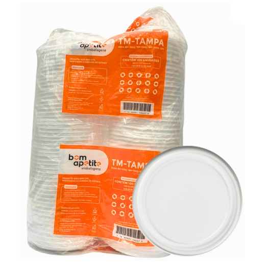 Tampa para Marmita BM100Q/102Q/104Q Bom Apetite 20cm - 100 Unidades