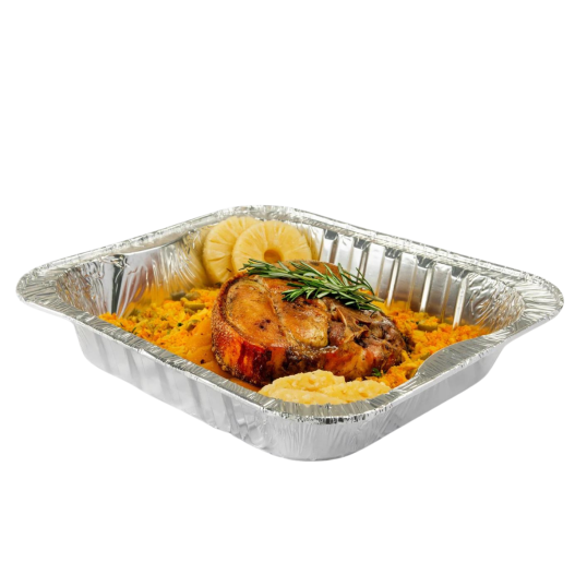 Assadeira Descartável Alumínio Retangular Natal Fim de Ano Ceia 3LTS Supratico