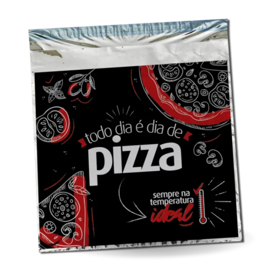 Embalagem Térmica Hot Pack p/ Pizza (Metalizado) - 200 Unidades