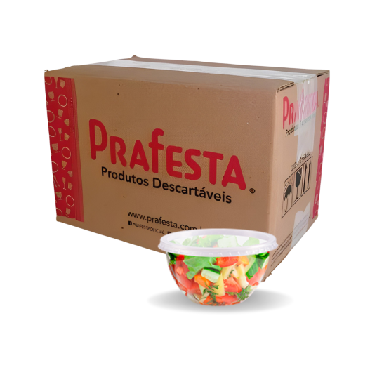 Pote Bowl C/ Tampa 250ML - 12 Pacotes de 20 Unidades